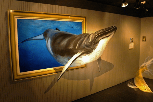 クジラのだまし絵
高尾山トリックアート美術館